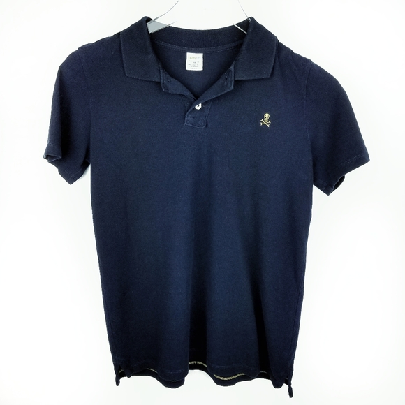 Childs Collared Shirt with Skull Emblem sz. 14 - Picture 1 of 5